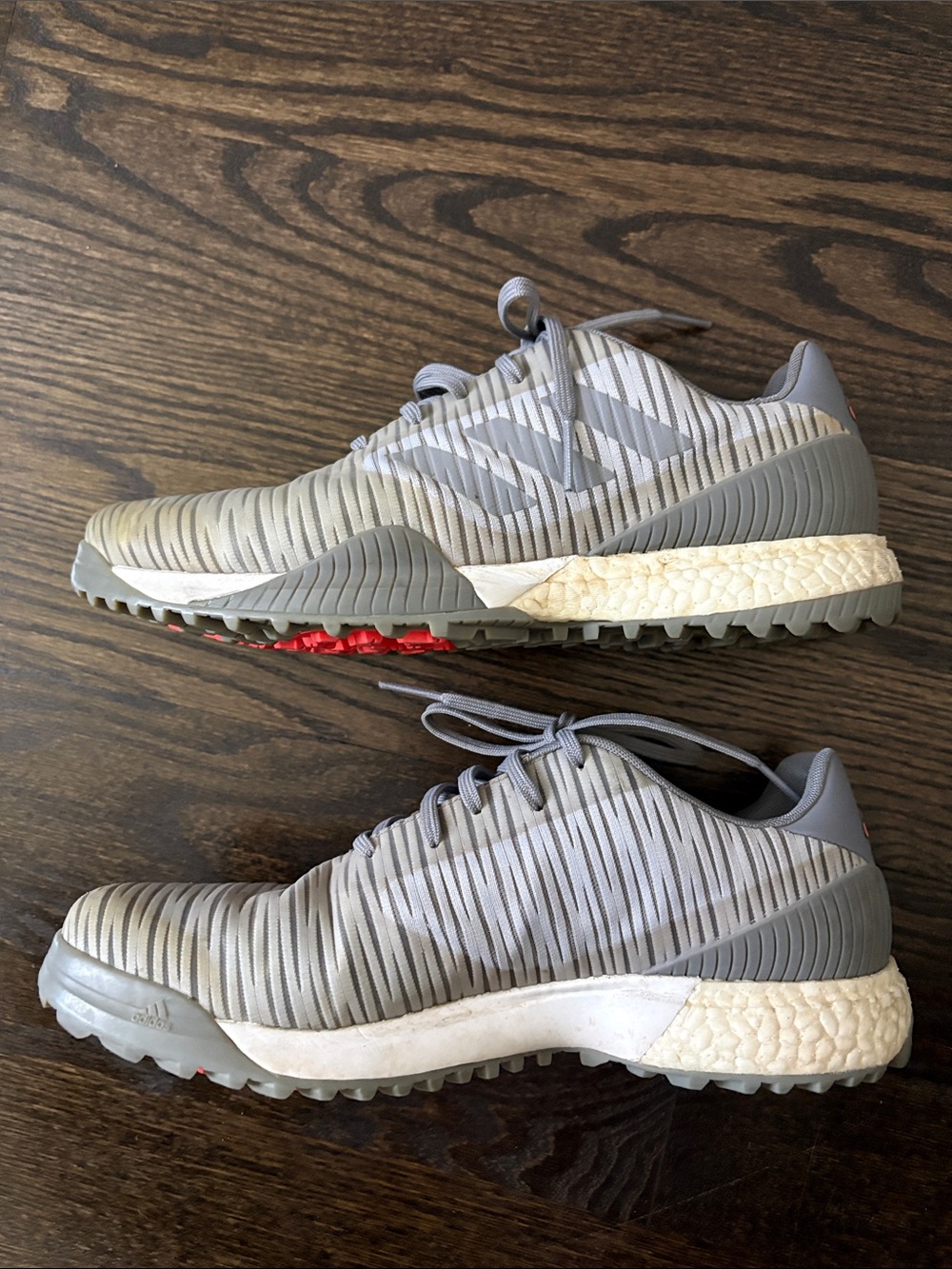 Adidas Light Gray Men's Golf Sneakers